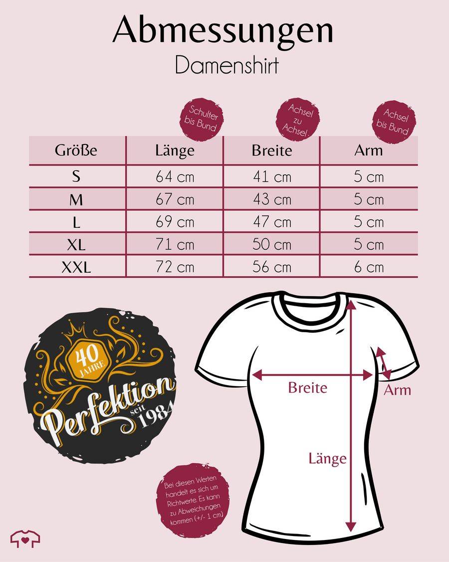 Shirtracer Vierzig Jahre Perfektion 1984 Shirts & Mehr Shirtracer Super Sparpreis