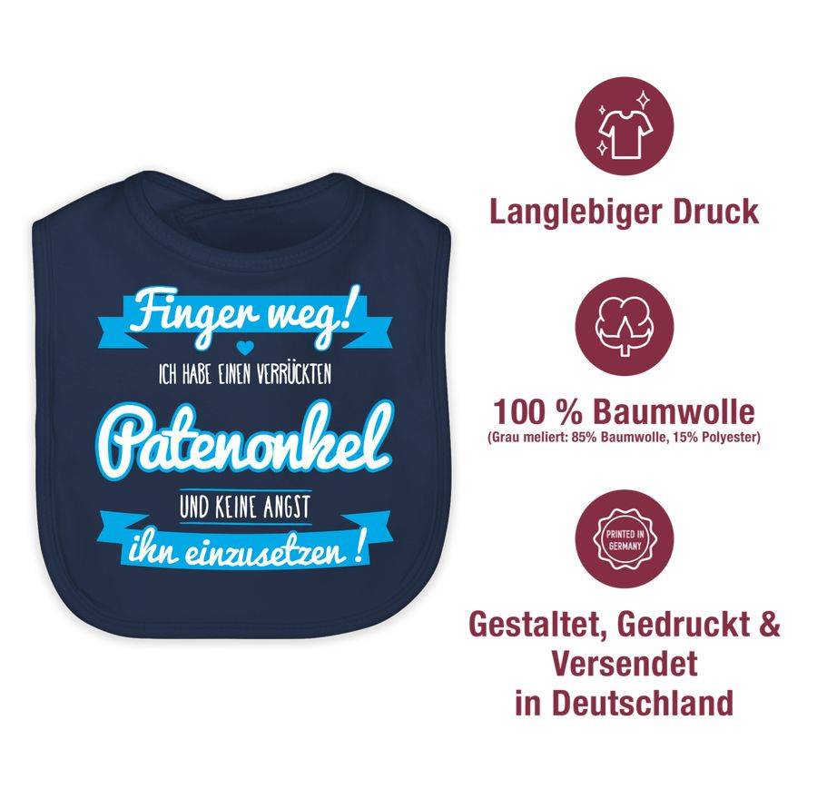 Shirtracer Ich habe einen verrückten Patenonkel blau Shirts & Mehr Shirtracer Letzte 2 Tage