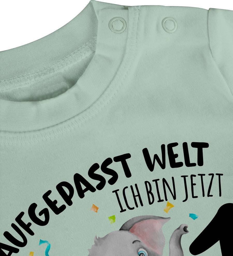 Shirtracer Ich bin jetzt 1 - Aufgepasst Welt: Tshirt Gym Bag Shirtracer Zeitbegrenzte Promotion