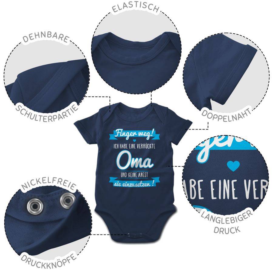 Shirtracer Ich habe eine verrückte Oma blau Shirts & Mehr Shirtracer 50% Rabatt für begrenzte Zeit