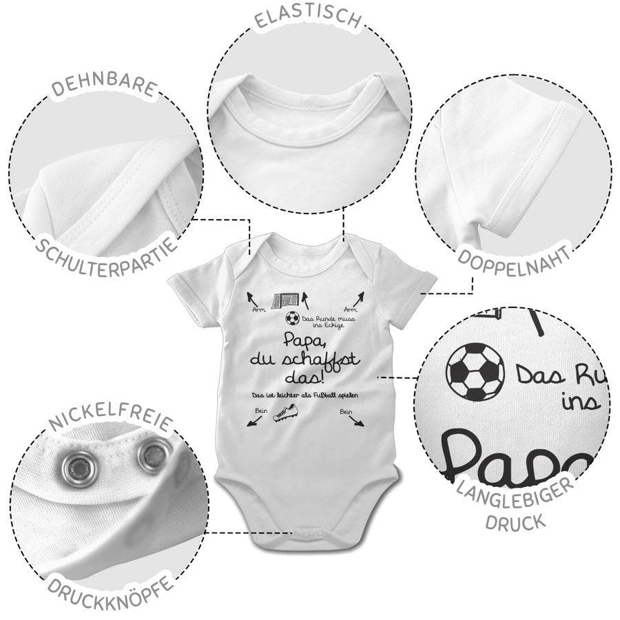 Shirtracer Papa du schaffst das Fußball - schwarz Shirts & Mehr Shirtracer Verkauf