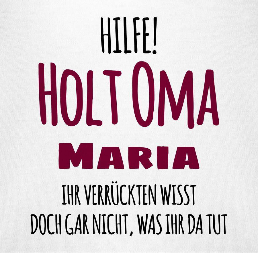 Shirtracer Hilfe Holt Oma - Geschenk zur Geburt Omi: Tshirt Turnbeutel Shirtracer Hotsell