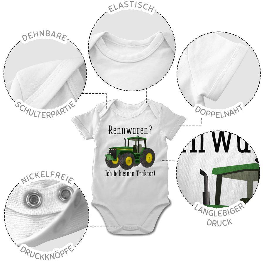 Shirtracer Rennwagen Ich habe einen Traktor - Geschenk Landwirt Trecker Bauer Geschenkidee Shirtracer Fabrikpreis