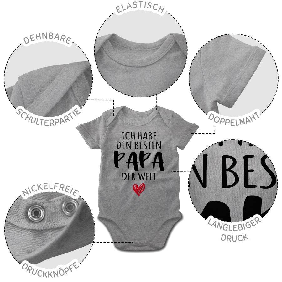 Shirtracer Ich habe den besten Papa der Welt - Bester Papa ist der Beste: T-Shirt Turnbeute Shirtracer Sonderangebot