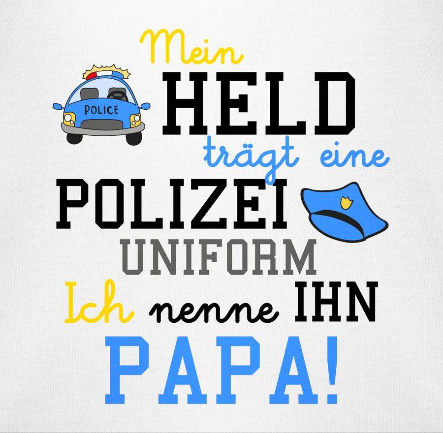 Shirtracer Mein Held trägt eine Polizeiuniform: Tshirt Gym Bag Shirtracer Preisnachlass