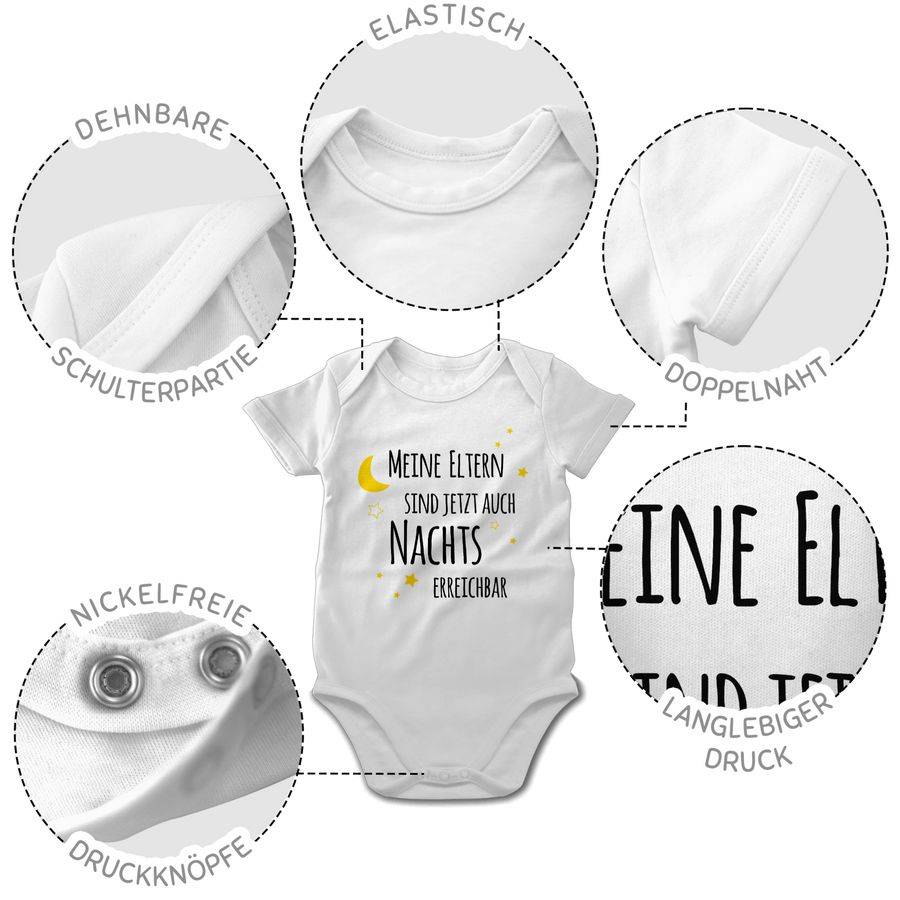 Shirtracer Meine Eltern sind jetzt auch nachts erreichbar Sterne schwarz/gelb: Tshirt Gym B Shirtracer Weihnachtsangebot