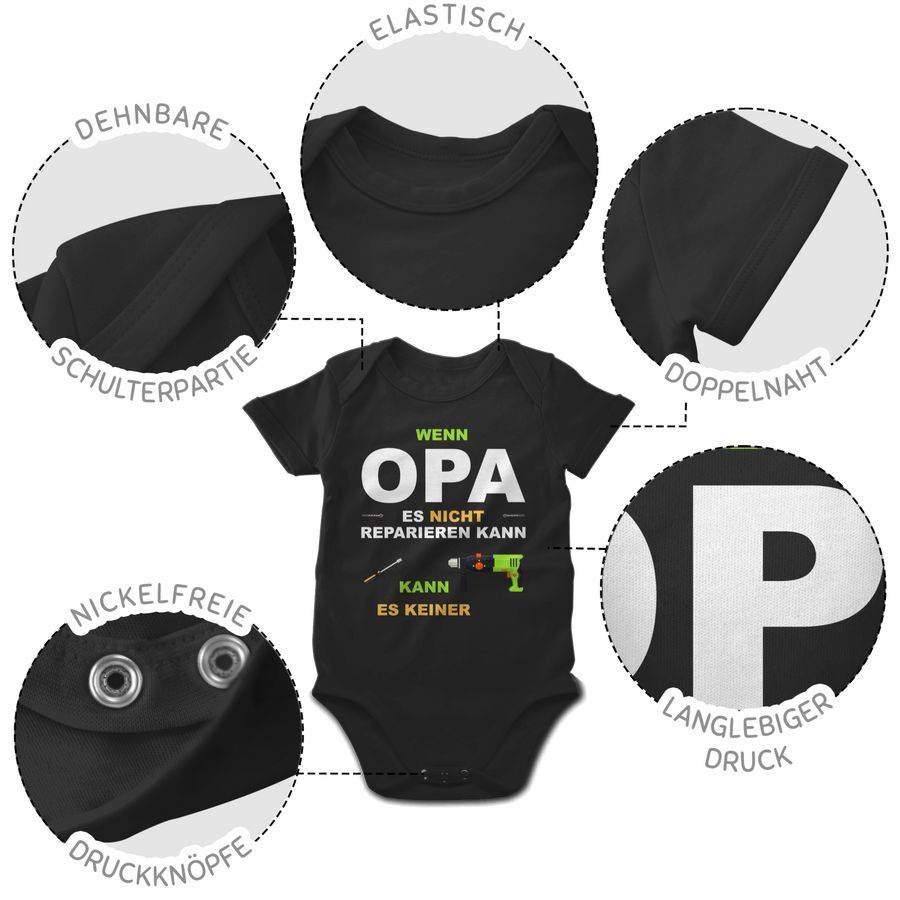 Shirtracer Wenn Opa es nicht reparieren kann kann es keiner: Tshirt Rucksack Shirtracer Muttertagsangebot
