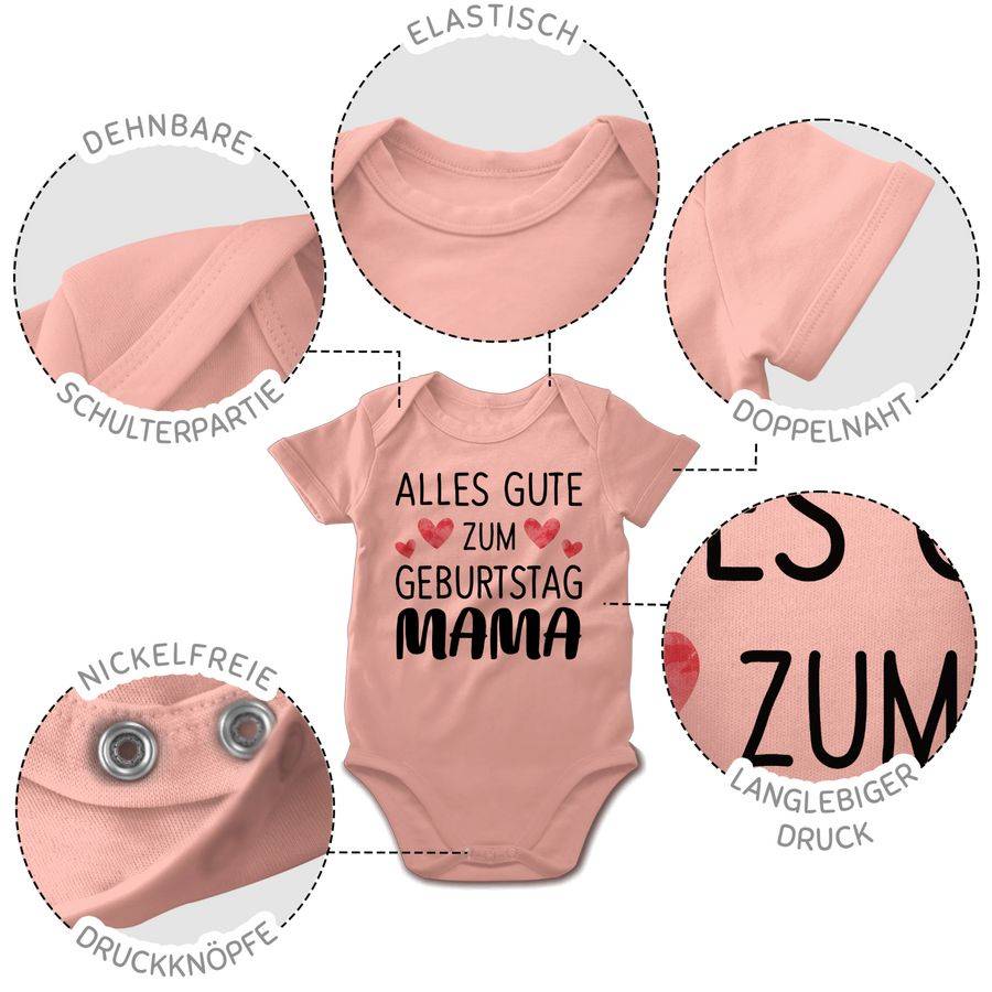 Shirtracer Alles gute zum Geburtstag Mama schwarz: Tshirt Rucksack Shirtracer Valentinstagsangebot