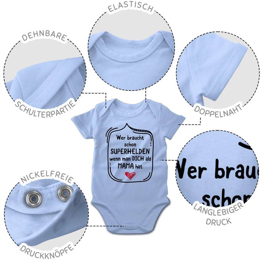 Shirtracer Wer braucht schon Superhelden wenn man dich als Mama hat Shirts & Mehr Shirtracer Saisonale Angebote