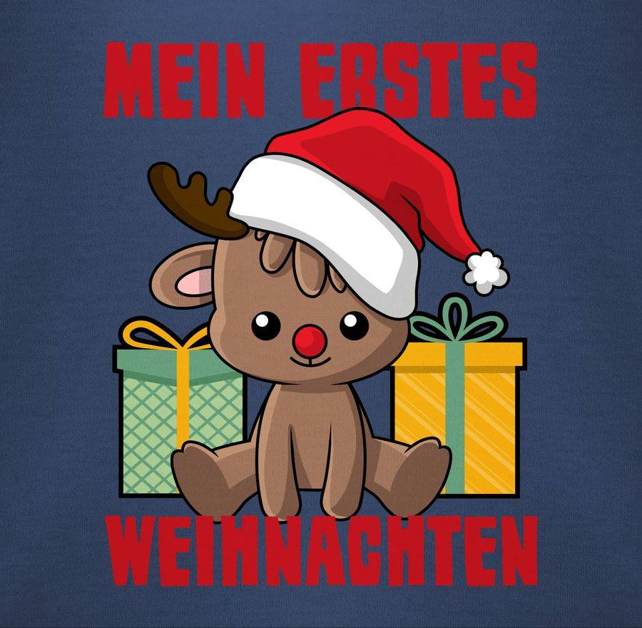 Shirtracer Mein erstes Weihnachten mit Rentier Shirts & Mehr Shirtracer Räumungsverkauf