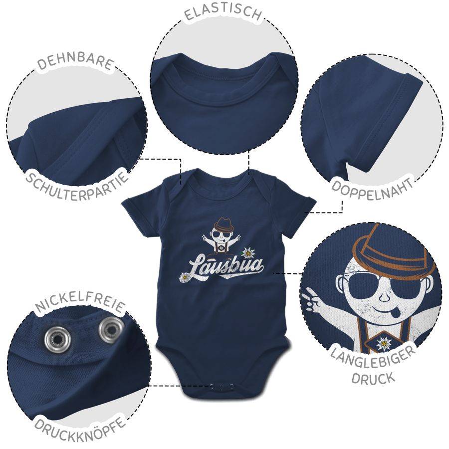 Shirtracer Lausbua Baby Vintage: T-Shirt Turnbeutel Shirtracer Wochenangebot