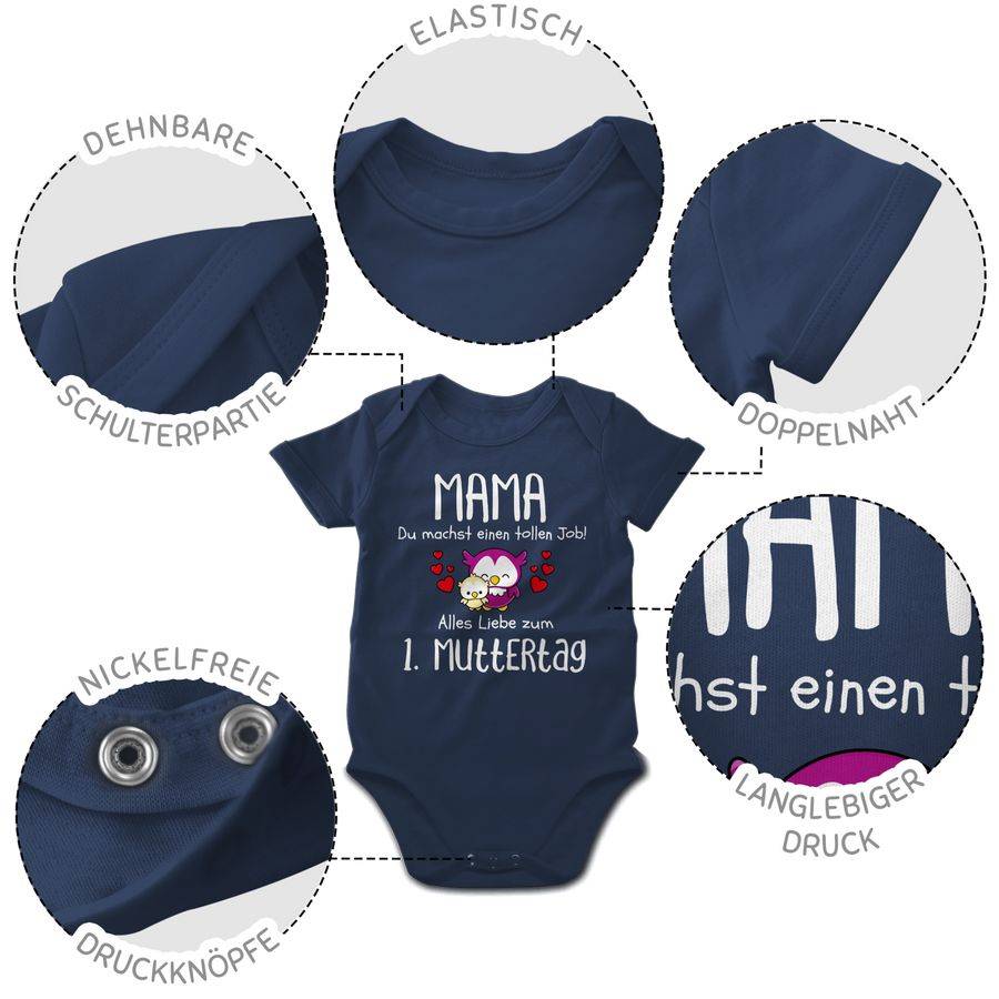 Shirtracer Mama du machst einen tollen Job alles Liebe zum 1. Muttertag weiß: T-Shirt Gym B Shirtracer Bis zu 50% Rabatt