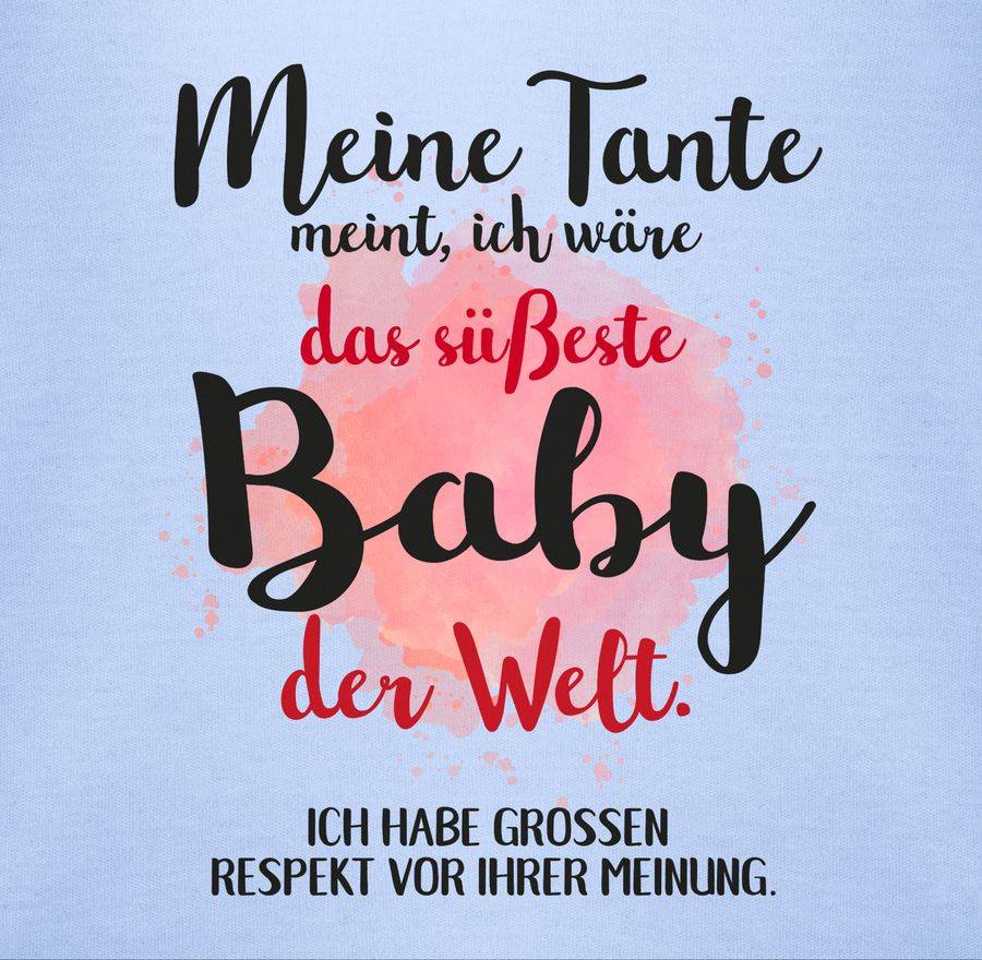Shirtracer Meine Tante meint, ich wäre das süßeste Baby der Welt.: Tshirt Rucksack Shirtracer Bis zu 65% Rabatt