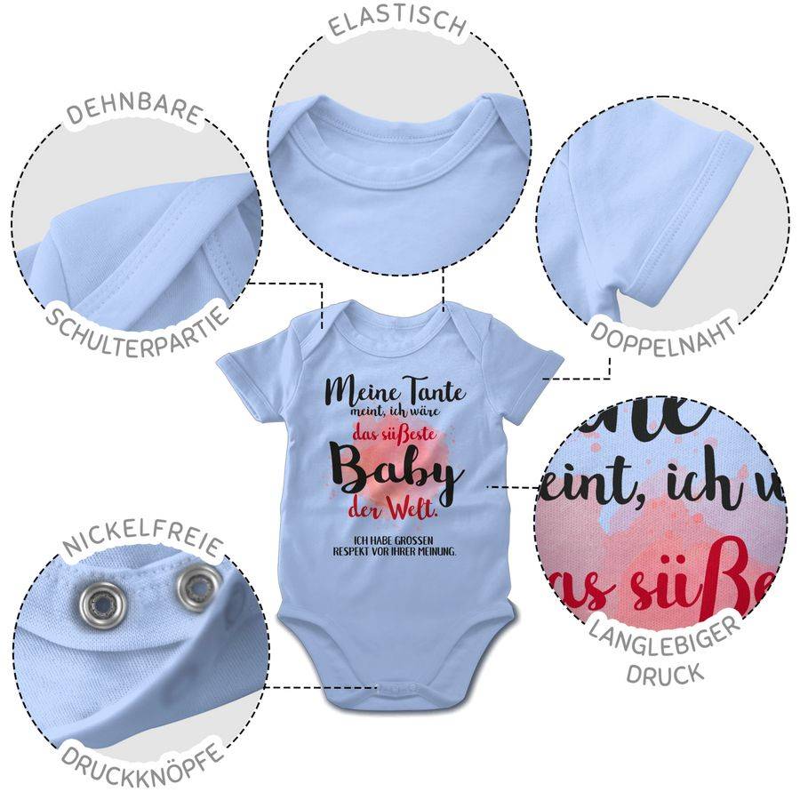Shirtracer Meine Tante meint, ich wäre das süßeste Baby der Welt.: Tshirt Rucksack Shirtracer Bis zu 65% Rabatt