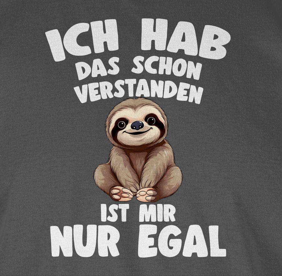 Shirtracer Ich hab das schon verstanden ist mir nur egal Lustiger Spruch Faultier Shirts Shirtracer Nur noch ein Tag übrig
