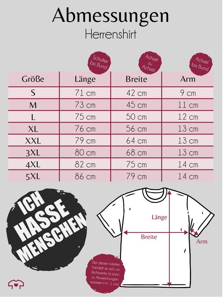 Shirtracer Ich hasse Menschen Shirts & Mehr Shirtracer zollfrei