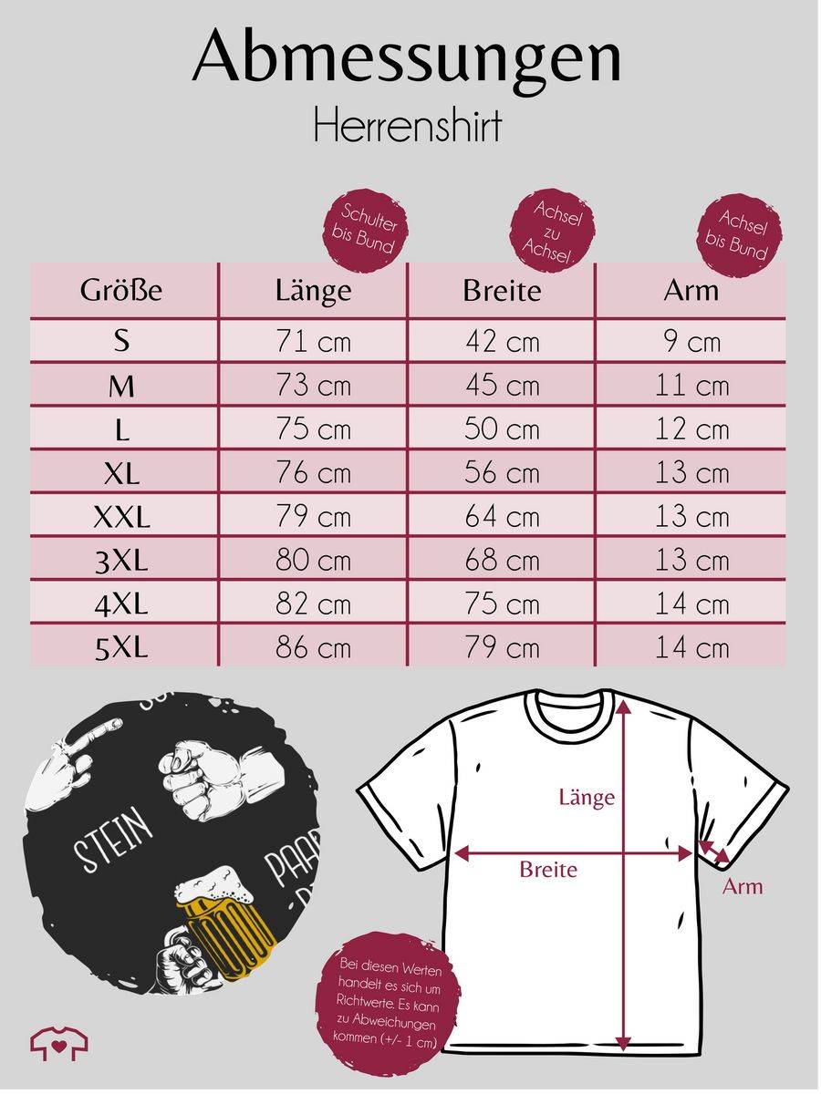 Shirtracer Biergeschenke Lustig - Schere Stein Bier - Hopfen - Herrentag Geschenk: T-Shirt Shirtracer Outlet