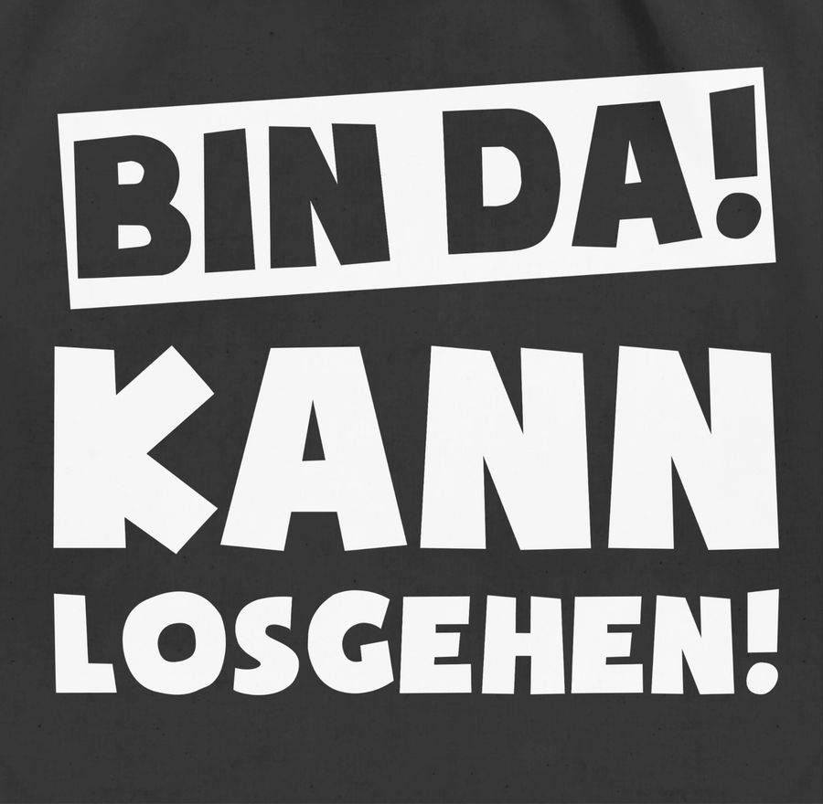 Shirtracer Bin da kann losgehen: T-Shirt Rucksack Shirtracer Schlussverkauf