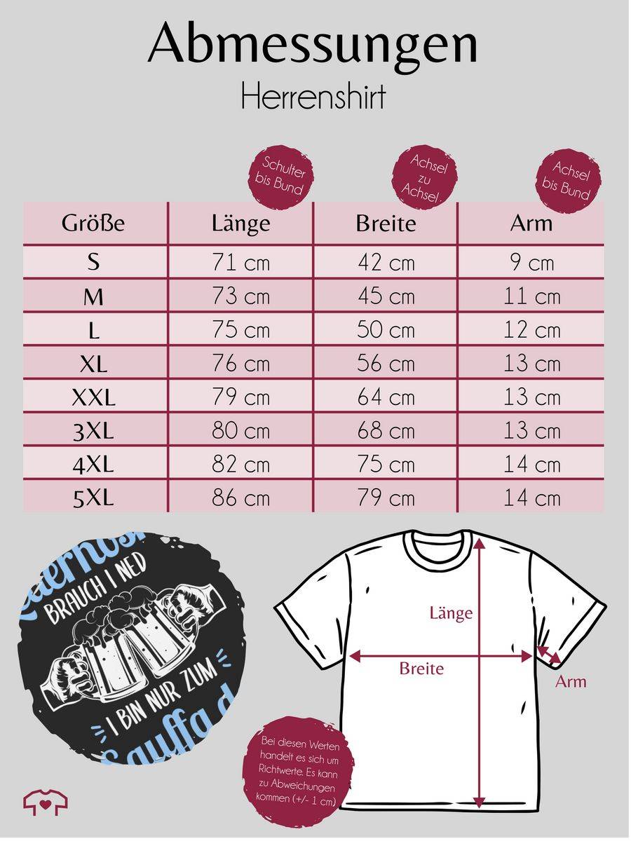 Shirtracer Lederhosn? Brauch i ned! Bin nur zum Sauffa da - weiß und hellblau Shirts & Me Shirtracer Meist gekauft