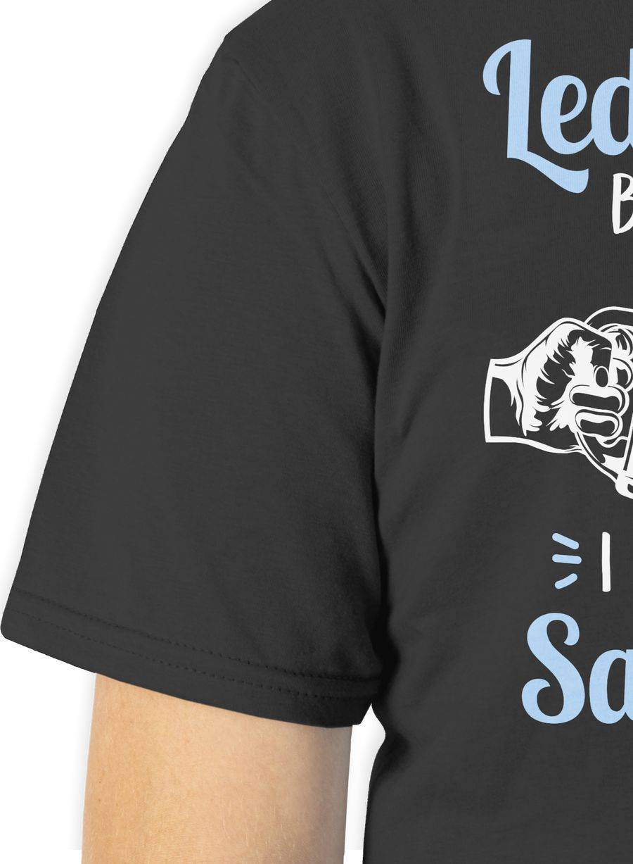 Shirtracer Lederhosn? Brauch i ned! Bin nur zum Sauffa da - weiß und hellblau Shirts & Me Shirtracer Meist gekauft