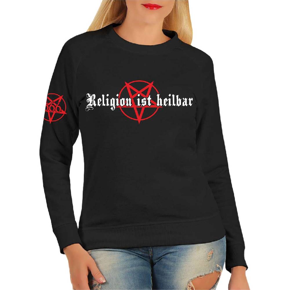 Spass Kostet Frauen Sweatshirt Religion ist heilbar Schlussverkauf