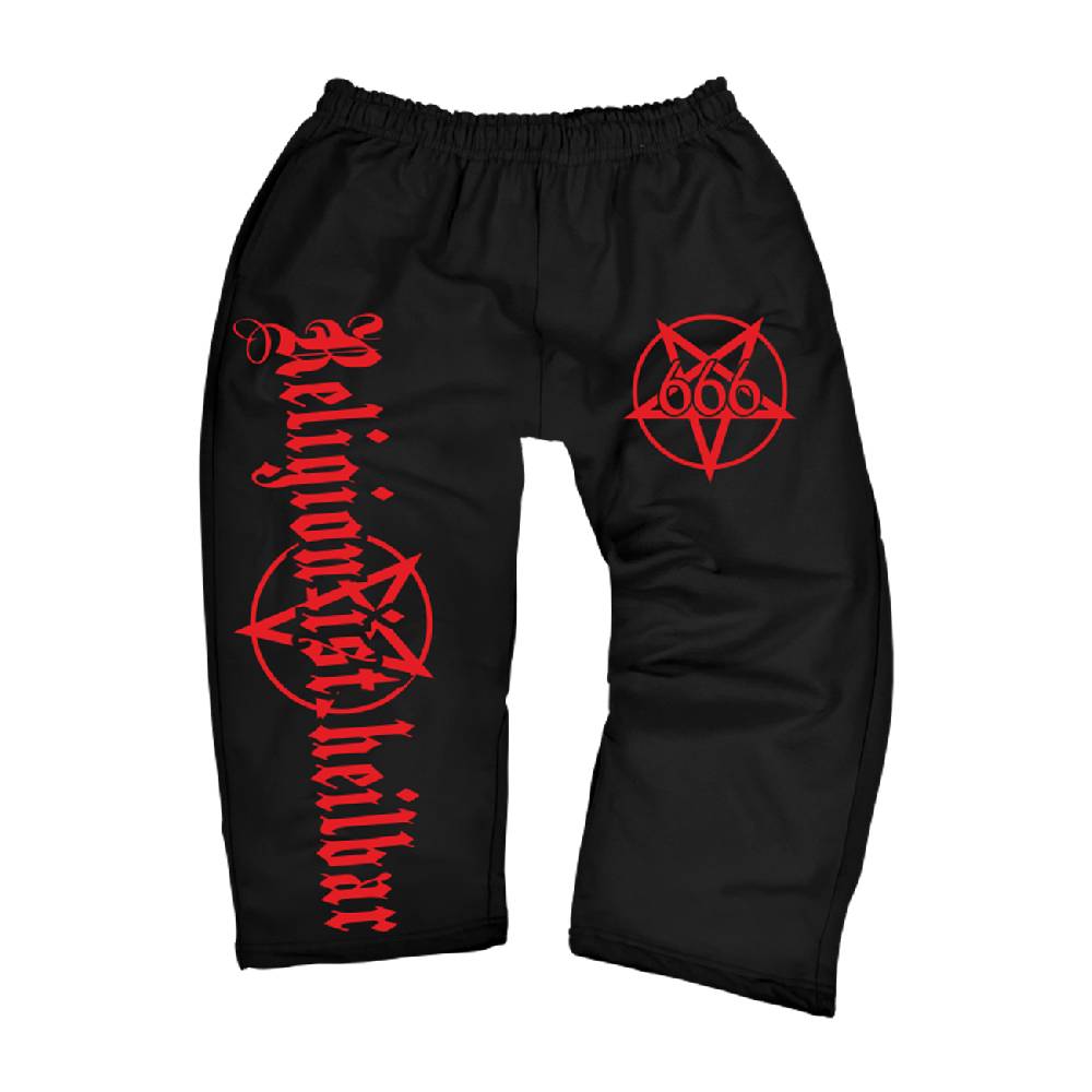 Spass Kostet Männer 3/4 Hose Religion ist heilbar Pentagramm Weihnachtsangebot