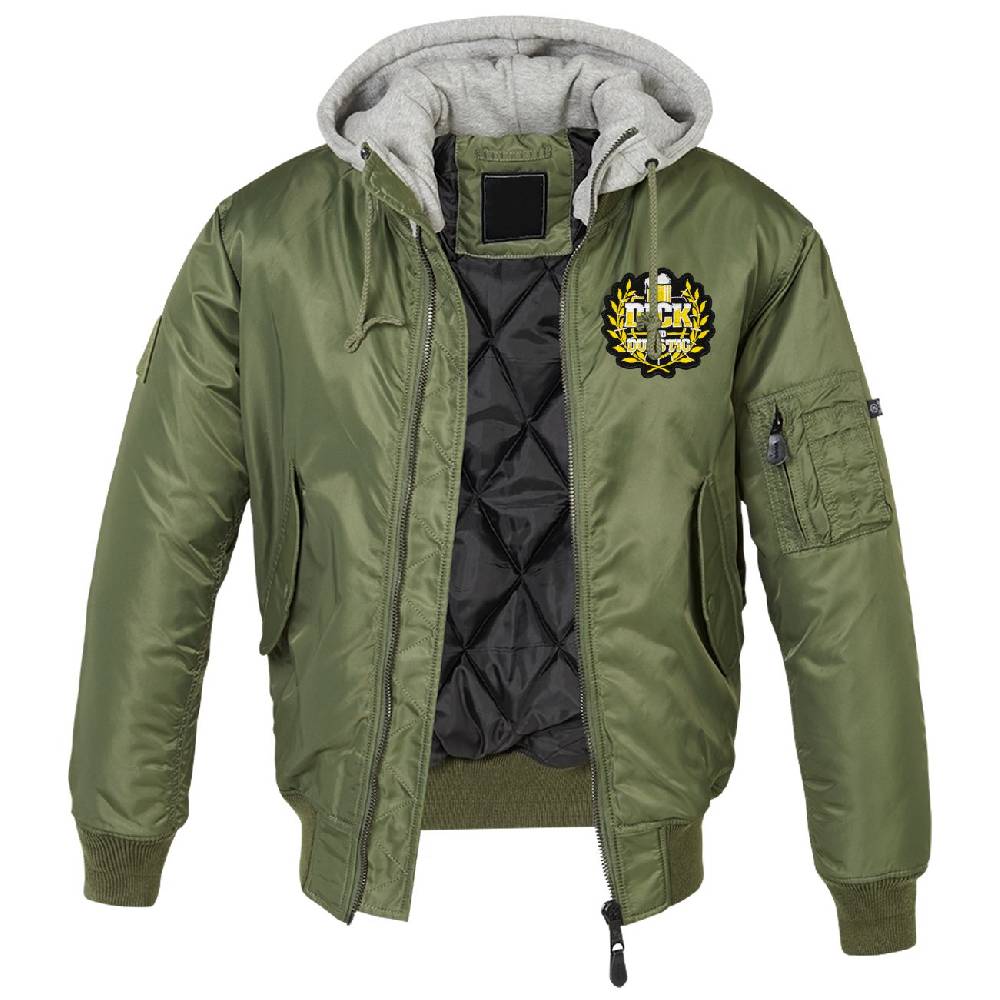 Spass Kostet MA1 Bomberjacke mit Kapuze gefüttert Winter Version Dick und Durstig Bis zu 55% Rabatt