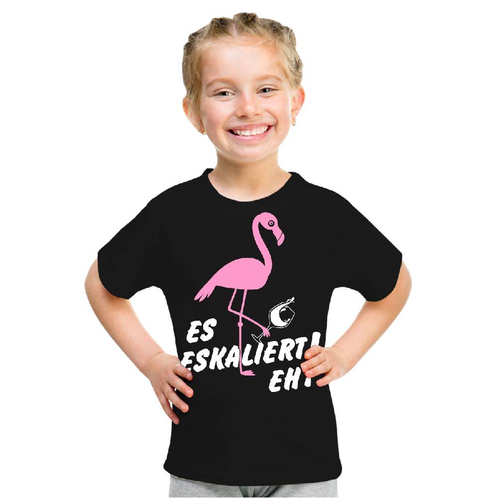 Spass Kostet Kinder T-Shirt Flamingo Es Eskaliert eh Blitzverkäufe