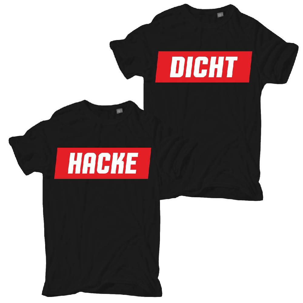 Spass Kostet Männer Partnershirts HACKE DICHT S bis XXL Blitzangebot
