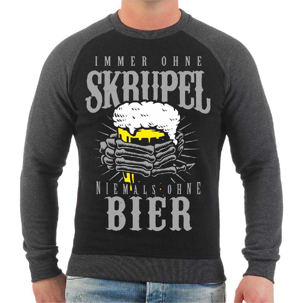 Spass Kostet Männer Sweatshirt Immer ohne Skrupel Niemals ohne BIER Flash Sale