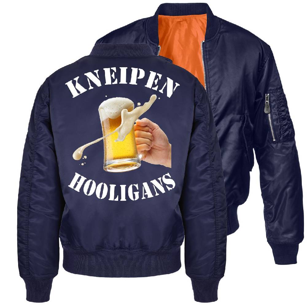 Spass Kostet Bomberjacke Pilotenjacke KNEIPEN HOOLIGANS Größe S bis 7XL Verkauf