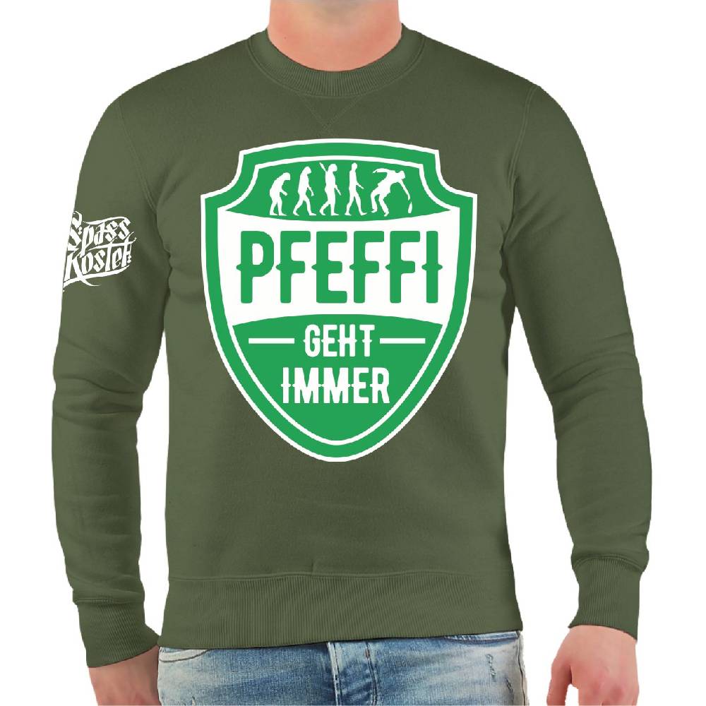 Spass Kostet Männer Sweatshirt Pfefferminz geht immer Tiefpreis