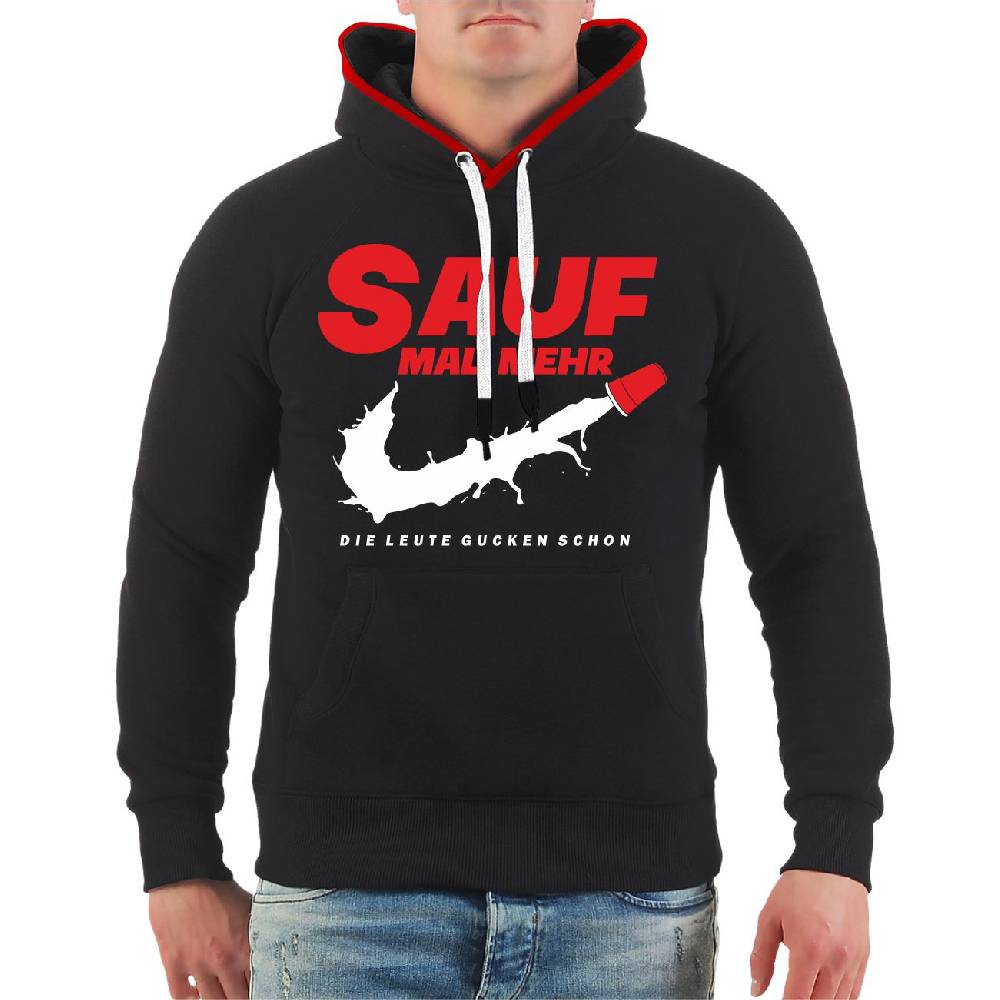 Spass Kostet 3 farbiger Kapuzenpullover Sauf mal mehr die Leute gucken schon Kostenloser Versand