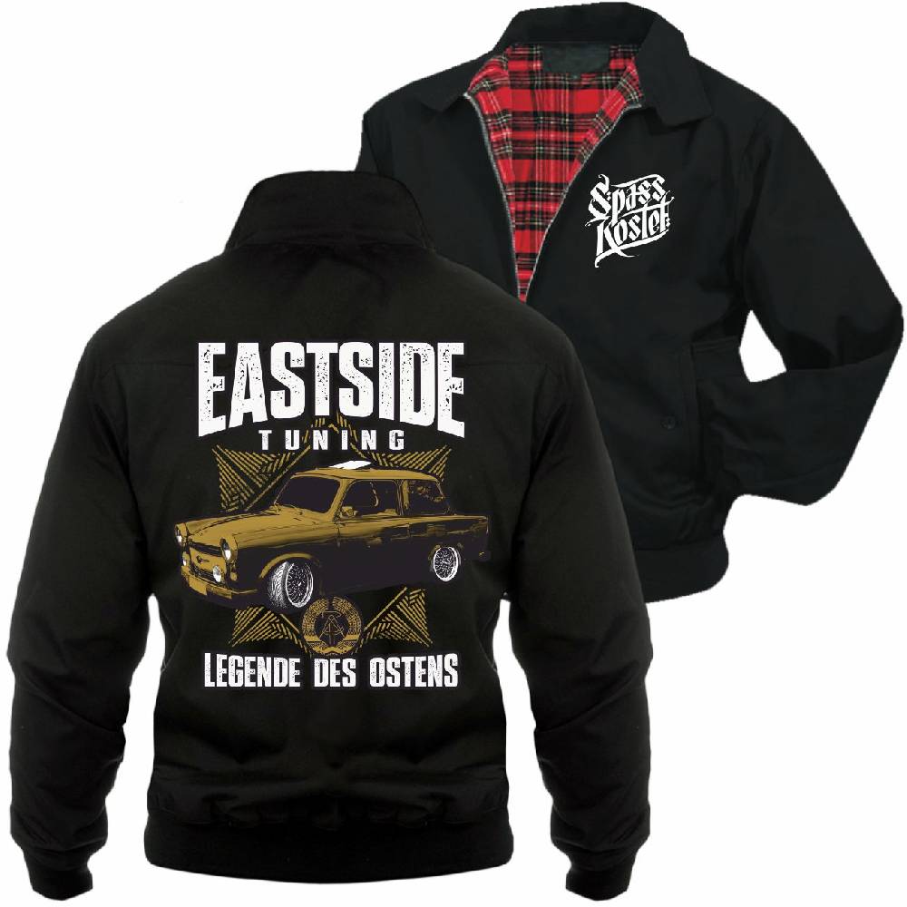 Spass Kostet Männer Harrington Jacke DDR Eastside Tuning Legende des Ostens Sonderangebot