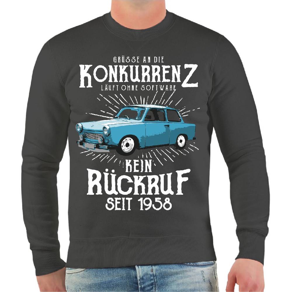 Spass Kostet Männer Sweatshirt DDR Grüße an die Konkurrenz KEIN RÜCKRUF Vatertagsangebot