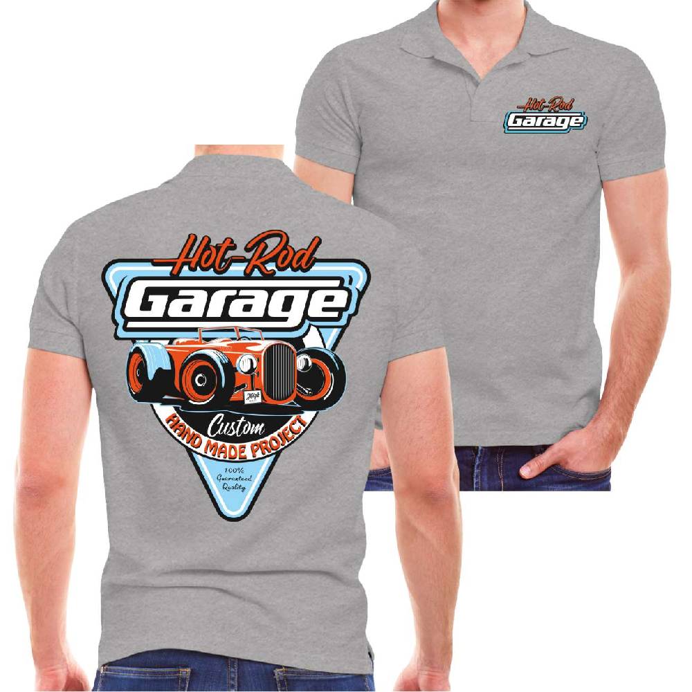 Spass Kostet Männer POLO Hot rod Garage Handmade Custom Valentinstagsangebot