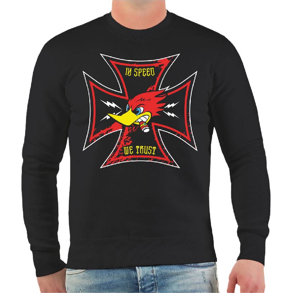 Spass Kostet Männer Sweatshirt Racing Team In Speed we trust Kostenloser Versand international