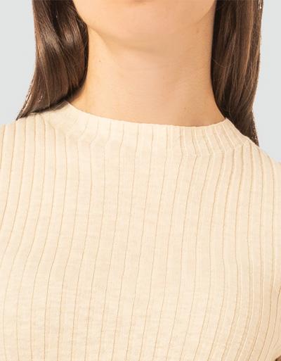 Marc O'Polo Kurzarmpullover aus feinem Rippenstrick Schlussverkauf
