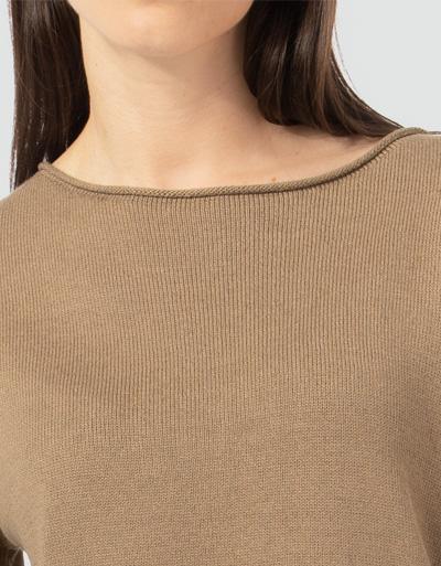 Marc O'Polo Kurzarmpullover mit rollierten Halsausschnitt Günstiger Verkauf