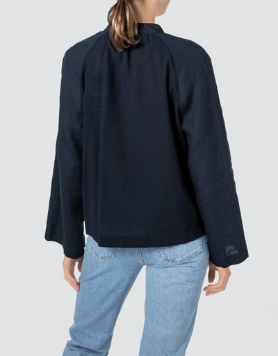Marc O'Polo Tunikabluse im Material-Mix Fabrik Onlineshop