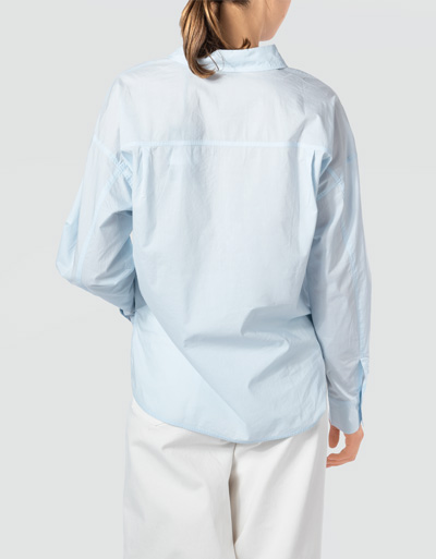 Marc O'Polo Bluse mit abgerundeten Seitenschlitzen Großer Ausverkauf