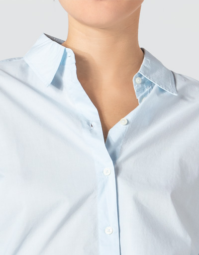 Marc O'Polo Bluse mit abgerundeten Seitenschlitzen Großer Ausverkauf