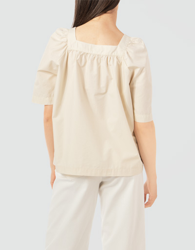 Marc O'Polo Bohemian-Bluse mit eckigem Ausschnitt VIP-Rabatte