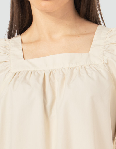 Marc O'Polo Bohemian-Bluse mit eckigem Ausschnitt VIP-Rabatte