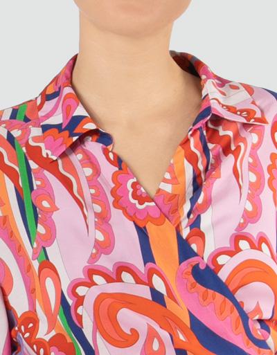 Replay Wickelkleid mit Farbenpower Print Exklusive Angebote