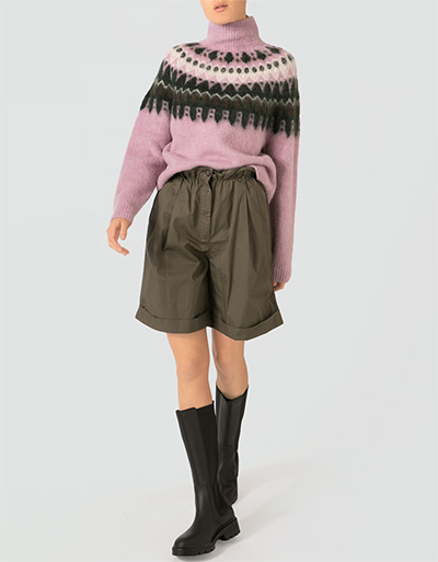Marc O'Polo Shorts mit hoher Taille Tiefpreis
