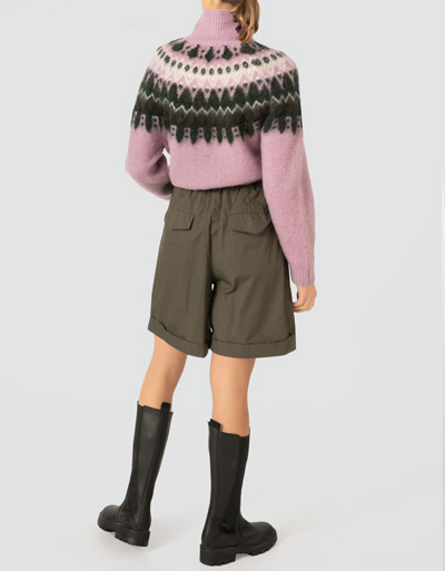 Marc O'Polo Shorts mit hoher Taille Tiefpreis