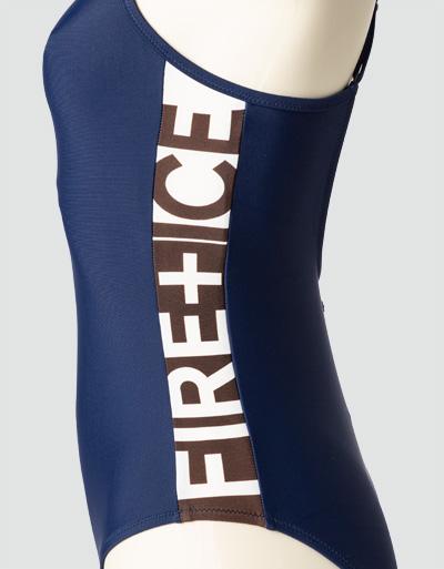 FIRE + ICE Badeanzug mit seitlichen Logo-Print Letzte 3 Tage