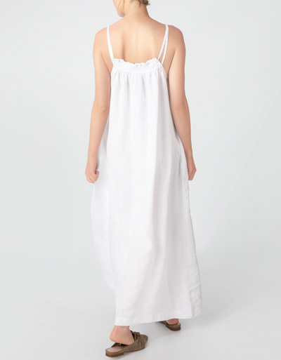 Replay Maxikleid aus reinem Leinen Bis zu 60% Rabatt