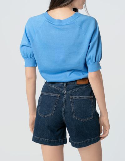 Tommy Hilfiger Kurzarm Pullover aus Bio Baumwolle Speichern exportieren